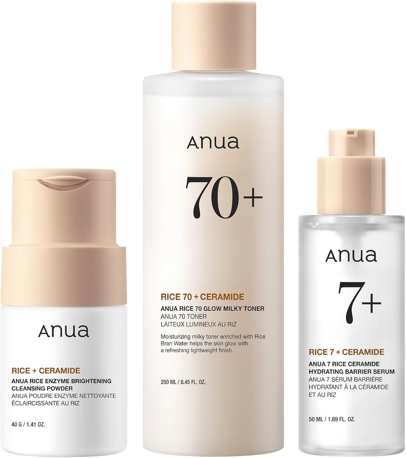 ANUA Rice Skin Care Set Complete Hydration & Skin Barrier Care in One Routine