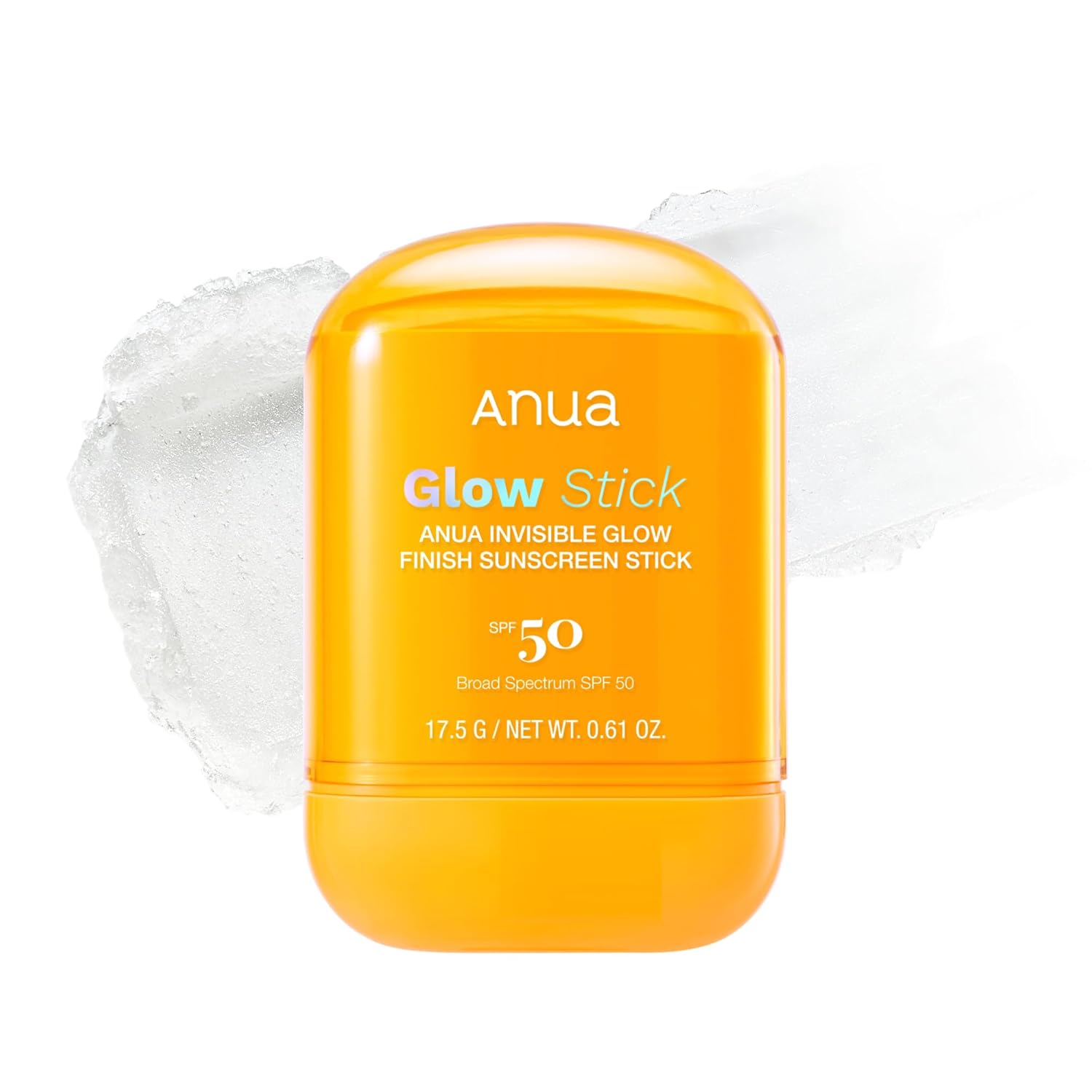 ANUA Invisible Glow Sun Stick SPF 50 | Broad Spectrum UVA/UVB Protection | Lightweight, No White Cast, Easy Reapplication | Korean Skincare | 0.61 oz