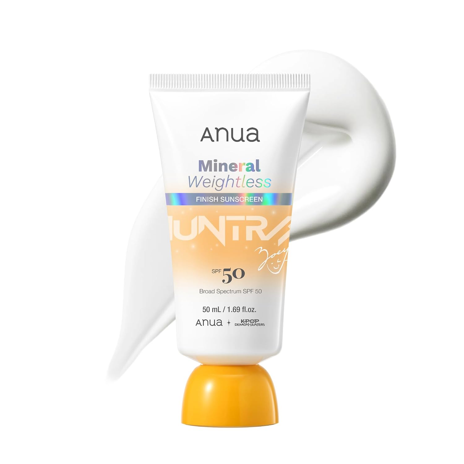 Anua Mineral Weightless Finish Sunscreen SPF 50 – Zinc-Based Broad Spectrum Face Sunscreen, Lightweight Hydrating Lotion, 1.69 fl oz