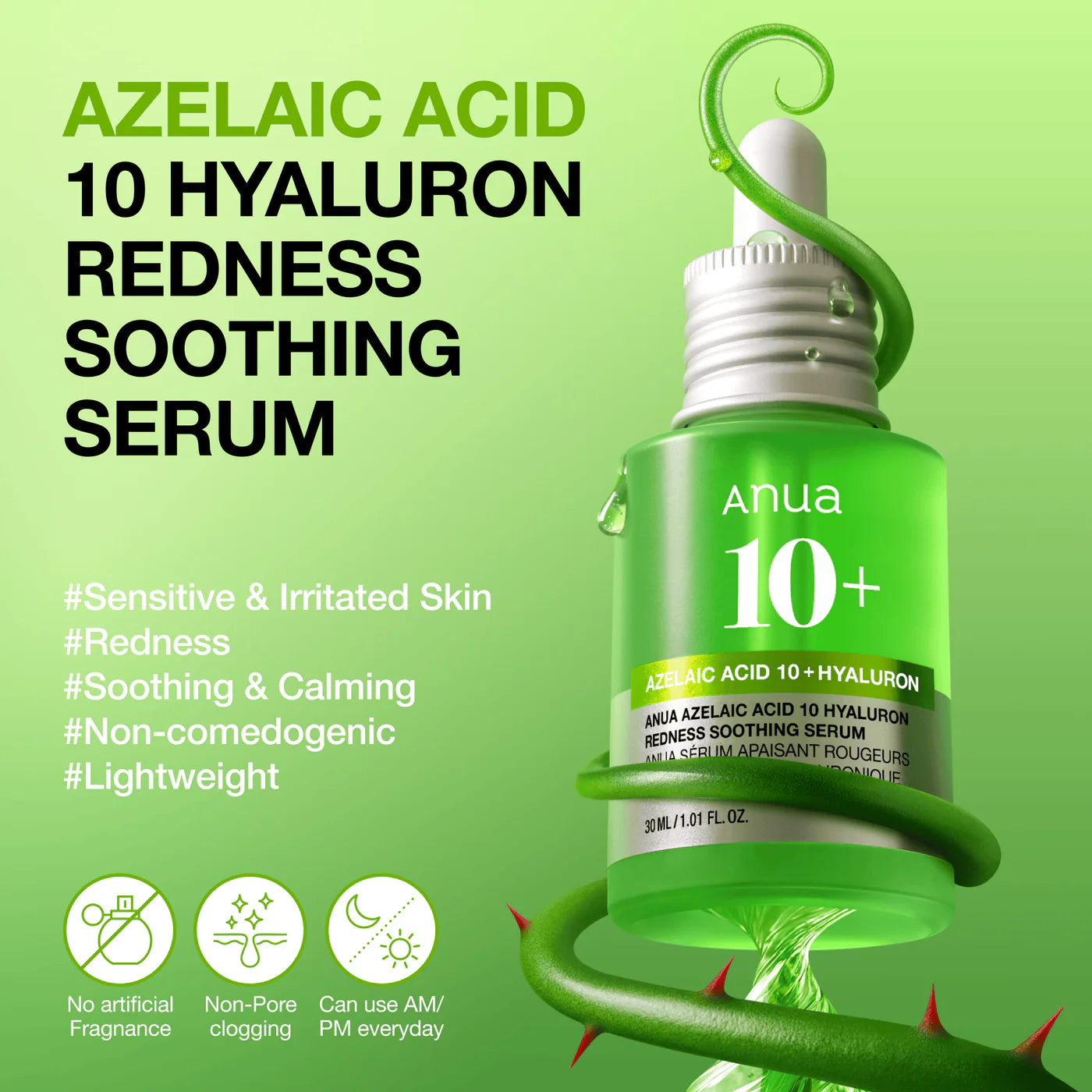 Azelaic Acid 10 Hyaluron Redness Soothing Serum