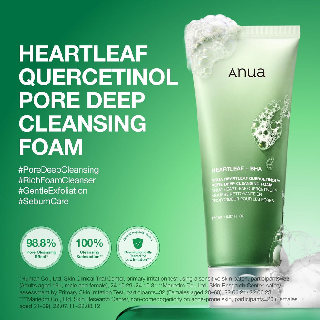 Anua Heartleaf Quercetinol Pore Deep Cleansing Foam
