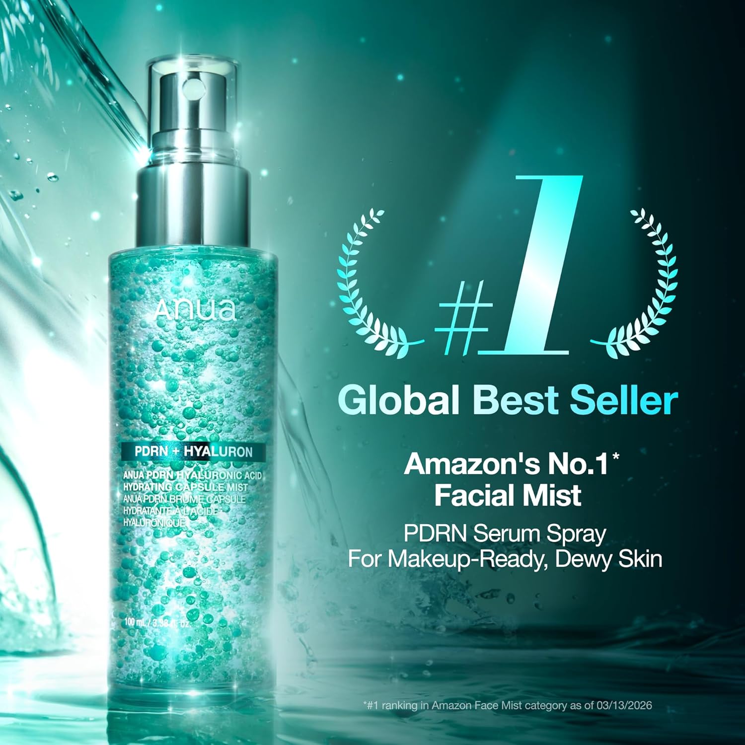 ANUA PDRN Collagen Glow Facial Serum Spray Duo (Pack of 2)