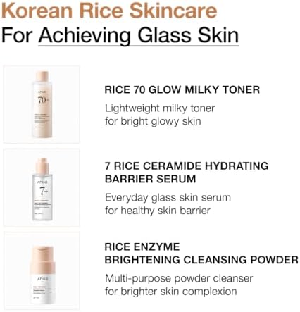 ANUA Rice Skin Care Set Complete Hydration & Skin Barrier Care in One Routine