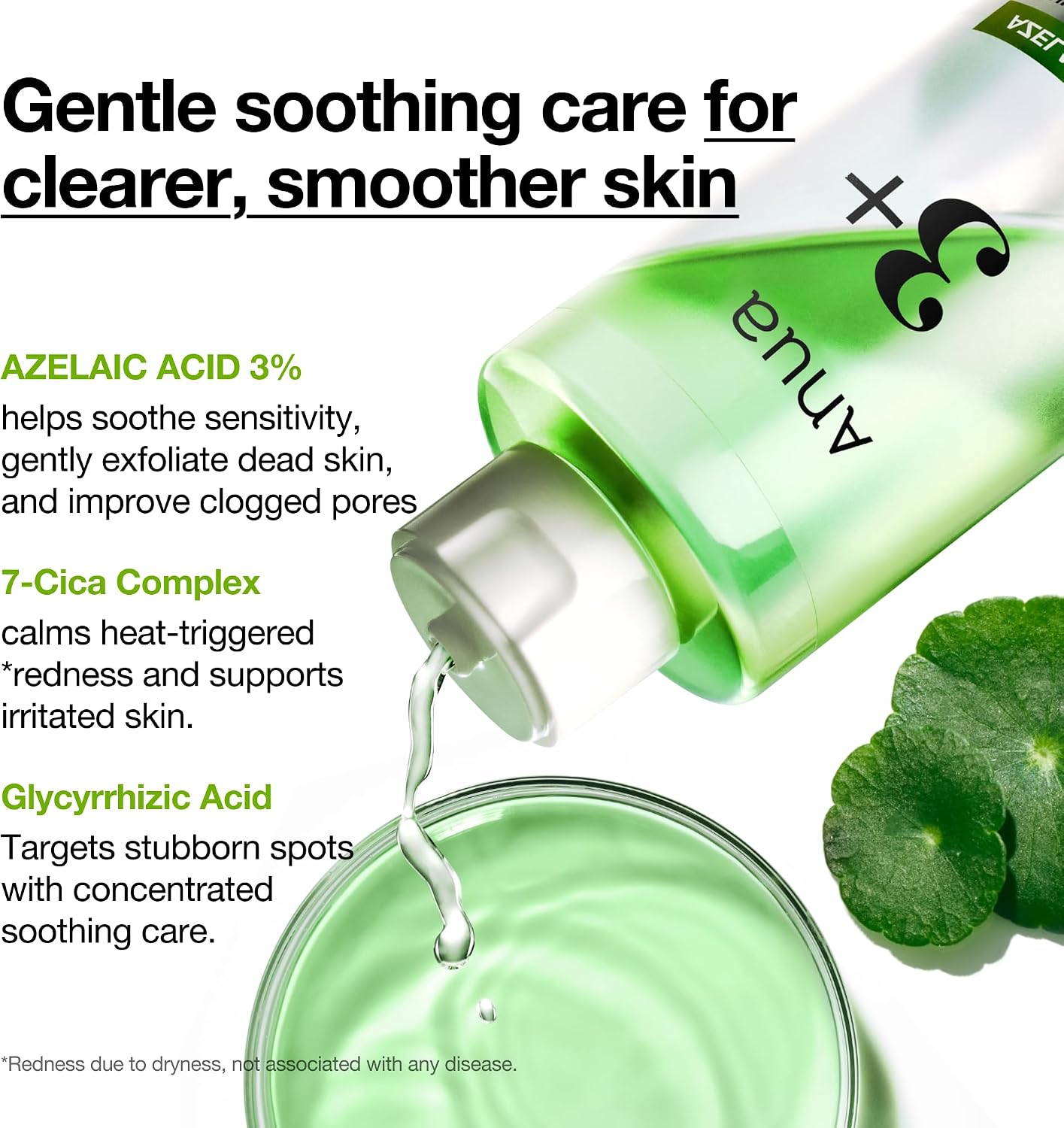 Anua Azelaic Acid 3 CICA Clarifying Toner