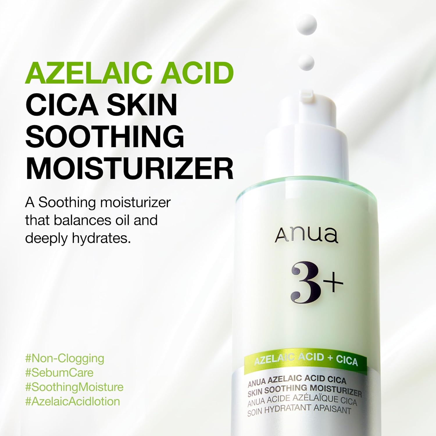 ANUA Azelaic Acid Total Soothing Trio | Azelaic Acid & CICA Skincare Set | Lightweight Hydration & Skin Barrier Care | Korean Skincare