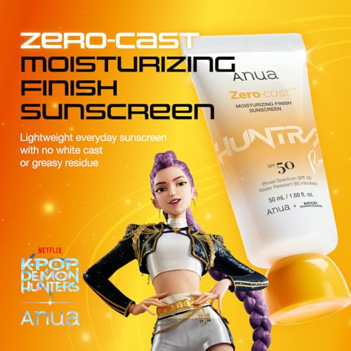 ANUA Glow Summer Duo | PDRN Hyaluronic Acid Capsule 100 Serum & Zero-Cast Moisturizing Sunscreen SPF 50 | Hydrating & Daily UV Protection | Korean Skincare Set