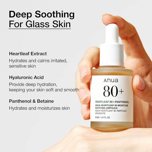 ANUA Skin Relief Duo | Heartleaf 77 Soothing Toner & Heartleaf 80 Calming Ampoule | Hydrating & Soothing Care for Sensitive Skin | Korean Skincare Set