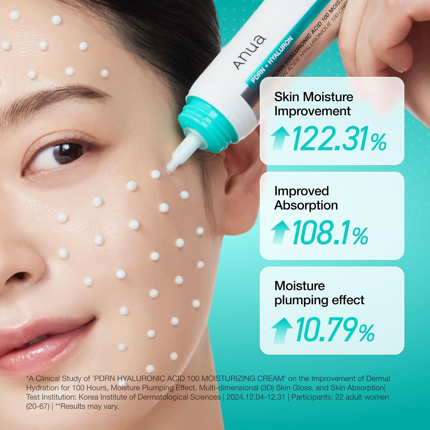 ANUA Viral Face Cream Duo | PDRN Hyaluronic Acid 100 Moisturizing Cream & Collagen Retinol Refining Gua Sha Cream
