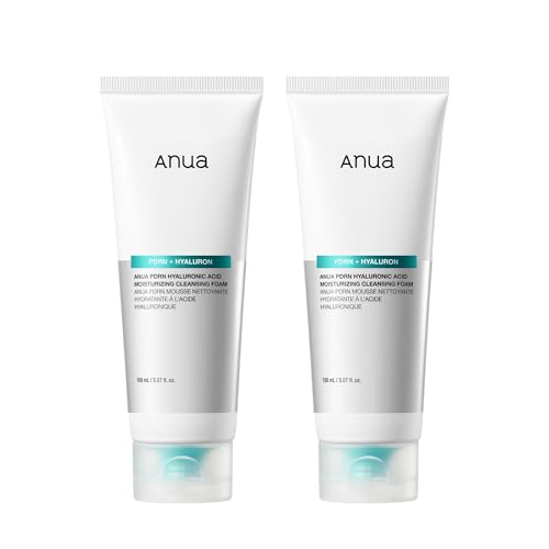 ANUA PDRN Hyaluronic Acid Moisturizing Cleansing Foam Duo (Pack of 2)
