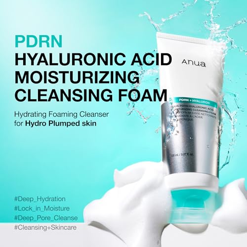 ANUA PDRN Hyaluronic Acid Moisturizing Cleansing Foam Duo (Pack of 2)