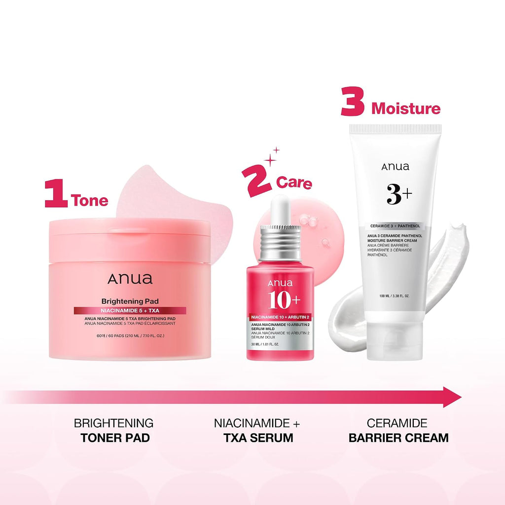 Anua Brightening Niacinamide Skincare Routine Set